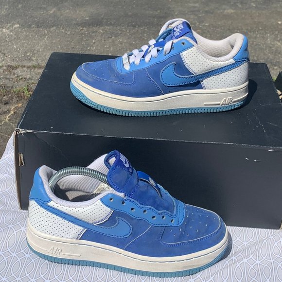 blue nike air force ones